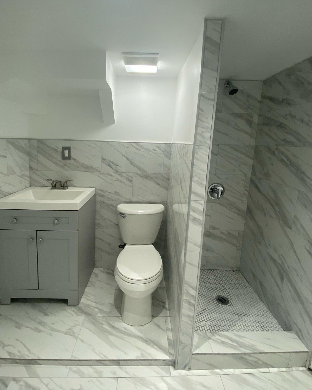 Marble bathroom